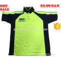 OEM Service Green/Black Hi Vis Polo T Shirt Short Sleeve ,Hi Vis Safety Workwear Shirt /\Custom Print Logo